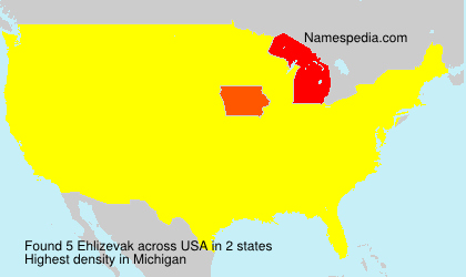 Surname Ehlizevak in USA Surname Ehlizevak in USA
