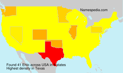 Surname Ehlo in USA Surname Ehlo in USA