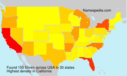 Surname Ehren in USA Surname Ehren in USA