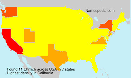 Surname Ehrilich in USA