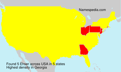 Surname Ehser in USA Surname Ehser in USA