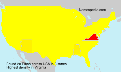 Surname Eiban in USA Surname Eiban in USA