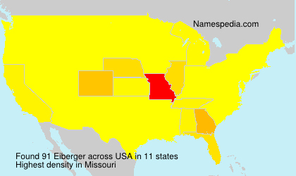Surname Eiberger in USA Surname Eiberger in USA