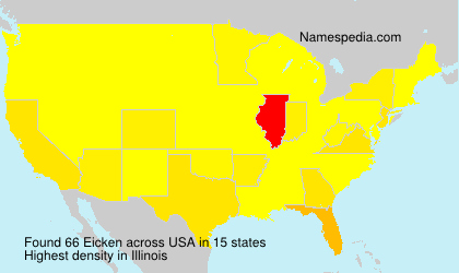 Surname Eicken in USA Surname Eicken in USA