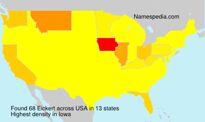Surname Eickert in USA Surname Eickert in USA