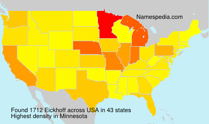 Surname Eickhoff in USA Surname Eickhoff in USA
