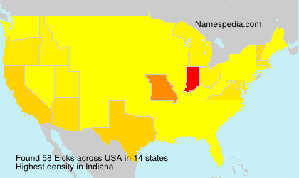 Surname Eicks in USA Surname Eicks in USA