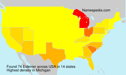 Surname Eidenier in USA Surname Eidenier in USA