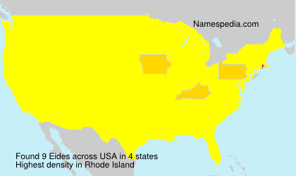 Surname Eides in USA Surname Eides in USA