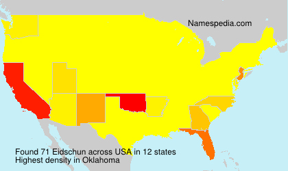 Surname Eidschun in USA Surname Eidschun in USA