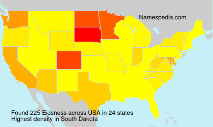 Surname Eidsness in USA Surname Eidsness in USA