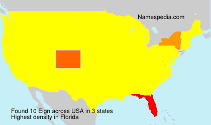 Surname Eign in USA Surname Eign in USA
