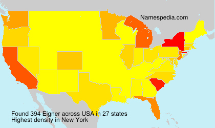 Surname Eigner in USA Surname Eigner in USA