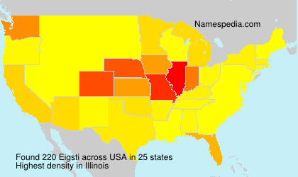 Surname Eigsti in USA Surname Eigsti in USA