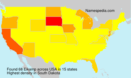 Surname Eikamp in USA Surname Eikamp in USA