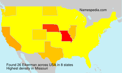 Surname Eikerman in USA Surname Eikerman in USA