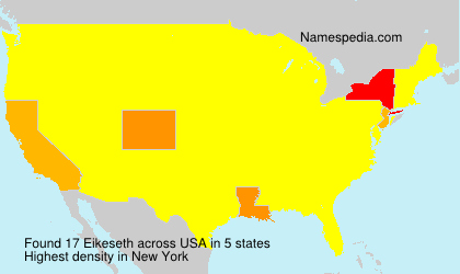 Surname Eikeseth in USA Surname Eikeseth in USA
