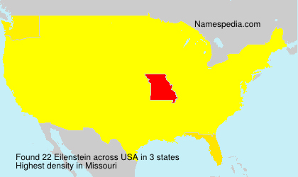 Surname Eilenstein in USA Surname Eilenstein in USA