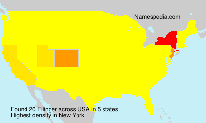 Surname Eilinger in USA Surname Eilinger in USA