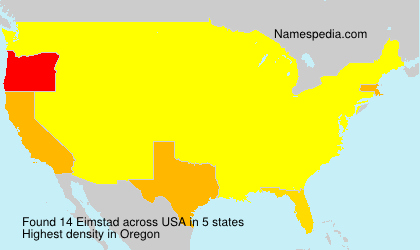 Surname Eimstad in USA Surname Eimstad in USA