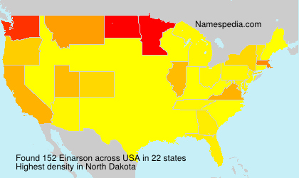 Surname Einarson in USA Surname Einarson in USA