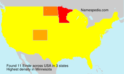 Surname Einde in USA Surname Einde in USA