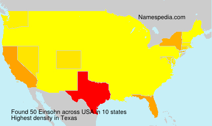 Surname Einsohn in USA Surname Einsohn in USA