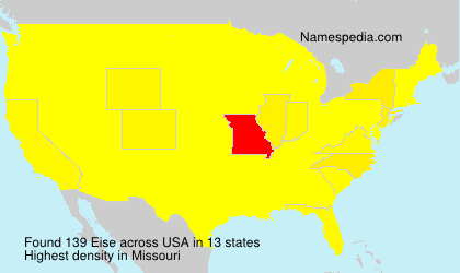 Surname Eise in USA Surname Eise in USA