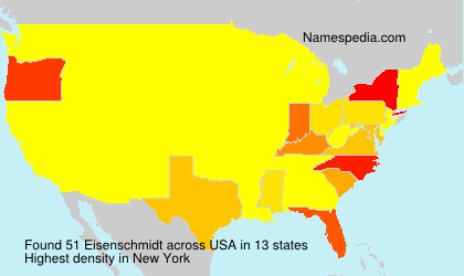 Surname Eisenschmidt in USA Surname Eisenschmidt in USA