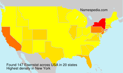 Surname Eisenstat in USA Surname Eisenstat in USA