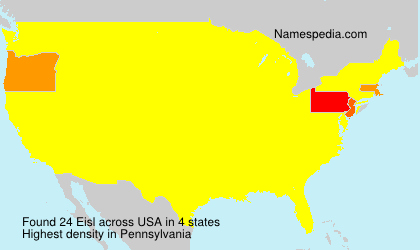 Surname Eisl in USA Surname Eisl in USA
