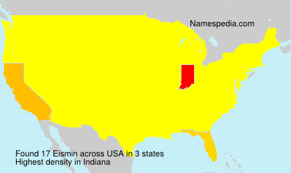 Surname Eismin in USA