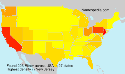 Surname Eitner in USA Surname Eitner in USA