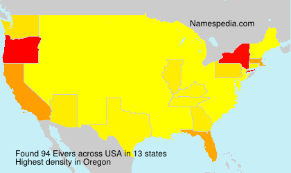 Surname Eivers in USA Surname Eivers in USA