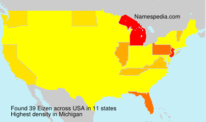 Surname Eizen in USA Surname Eizen in USA