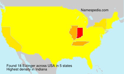 Surname Eizinger in USA Surname Eizinger in USA