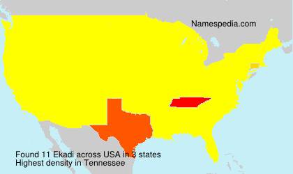Surname Ekadi in USA Surname Ekadi in USA