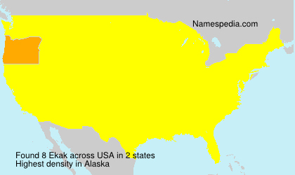 Surname Ekak in USA Surname Ekak in USA