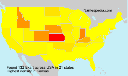 Surname Ekart in USA Surname Ekart in USA