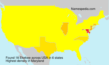 Surname Ekekwe in USA Surname Ekekwe in USA