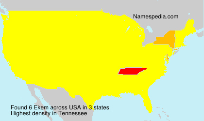 Surname Ekem in USA Surname Ekem in USA