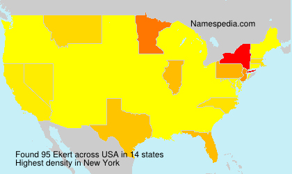 Surname Ekert in USA Surname Ekert in USA