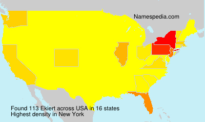 Surname Ekiert in USA Surname Ekiert in USA