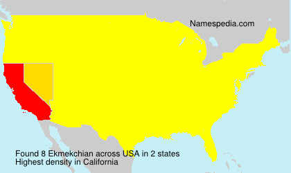 Surname Ekmekchian in USA Surname Ekmekchian in USA