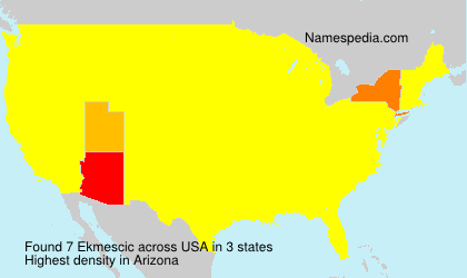 Surname Ekmescic in USA Surname Ekmescic in USA