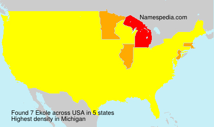 Surname Ekole in USA Surname Ekole in USA