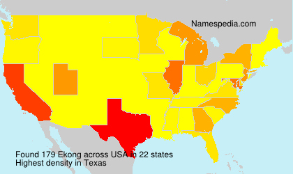 Surname Ekong in USA Surname Ekong in USA