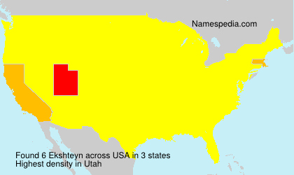 Surname Ekshteyn in USA Surname Ekshteyn in USA