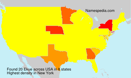 Surname Ekue in USA Surname Ekue in USA