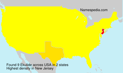 Surname Ekulide in USA Surname Ekulide in USA